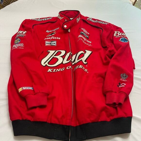 Dale Earnhardt Jr. Nascar Chase Twill Budweiser Men's Jacket Size XXL - Picture 1 of 11